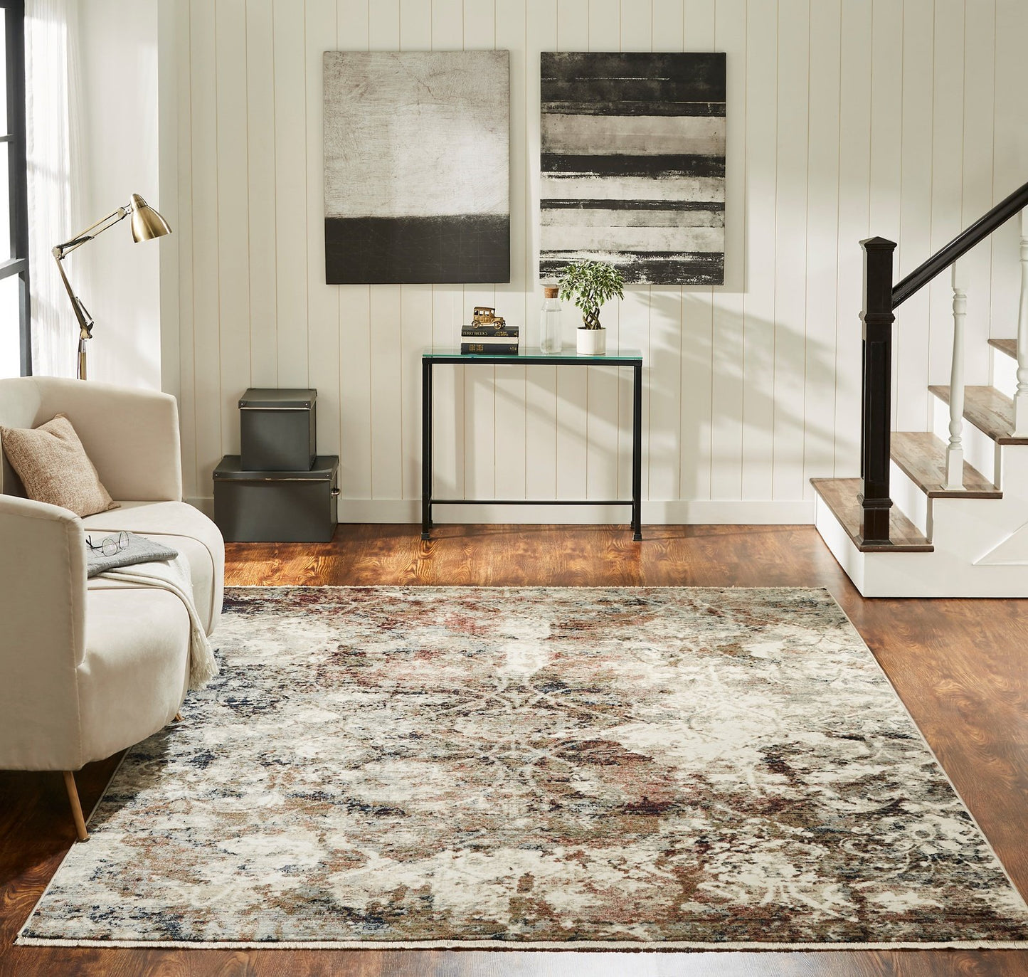 Aurora Vintage Earth Transitional Area Rug