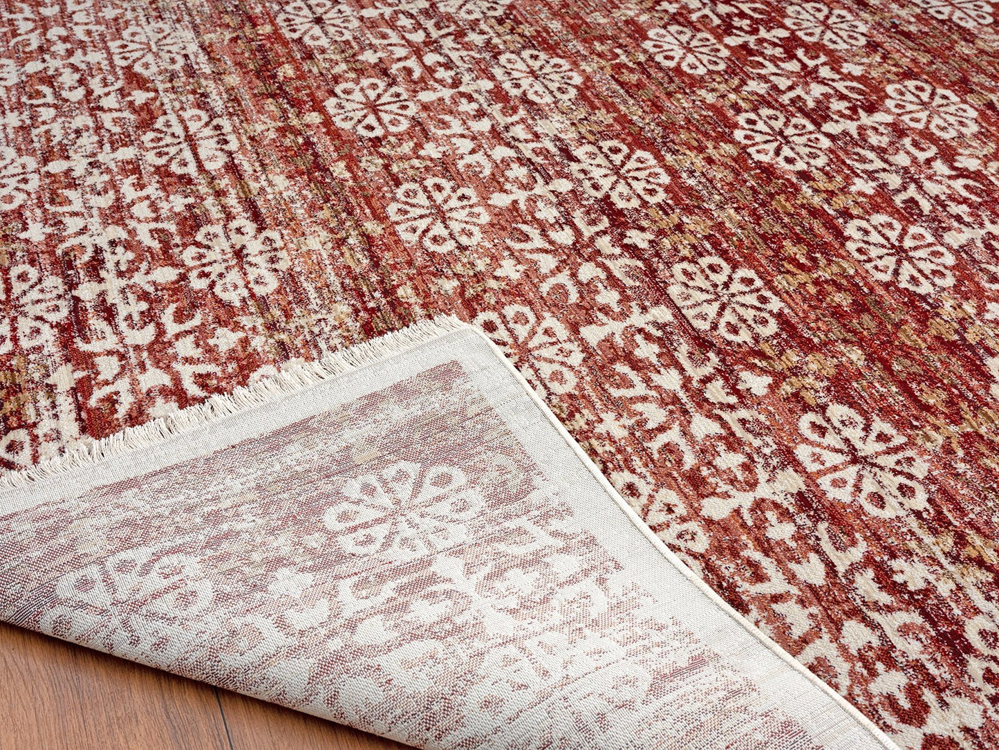 Aurora Claret Contemporary Area Rug