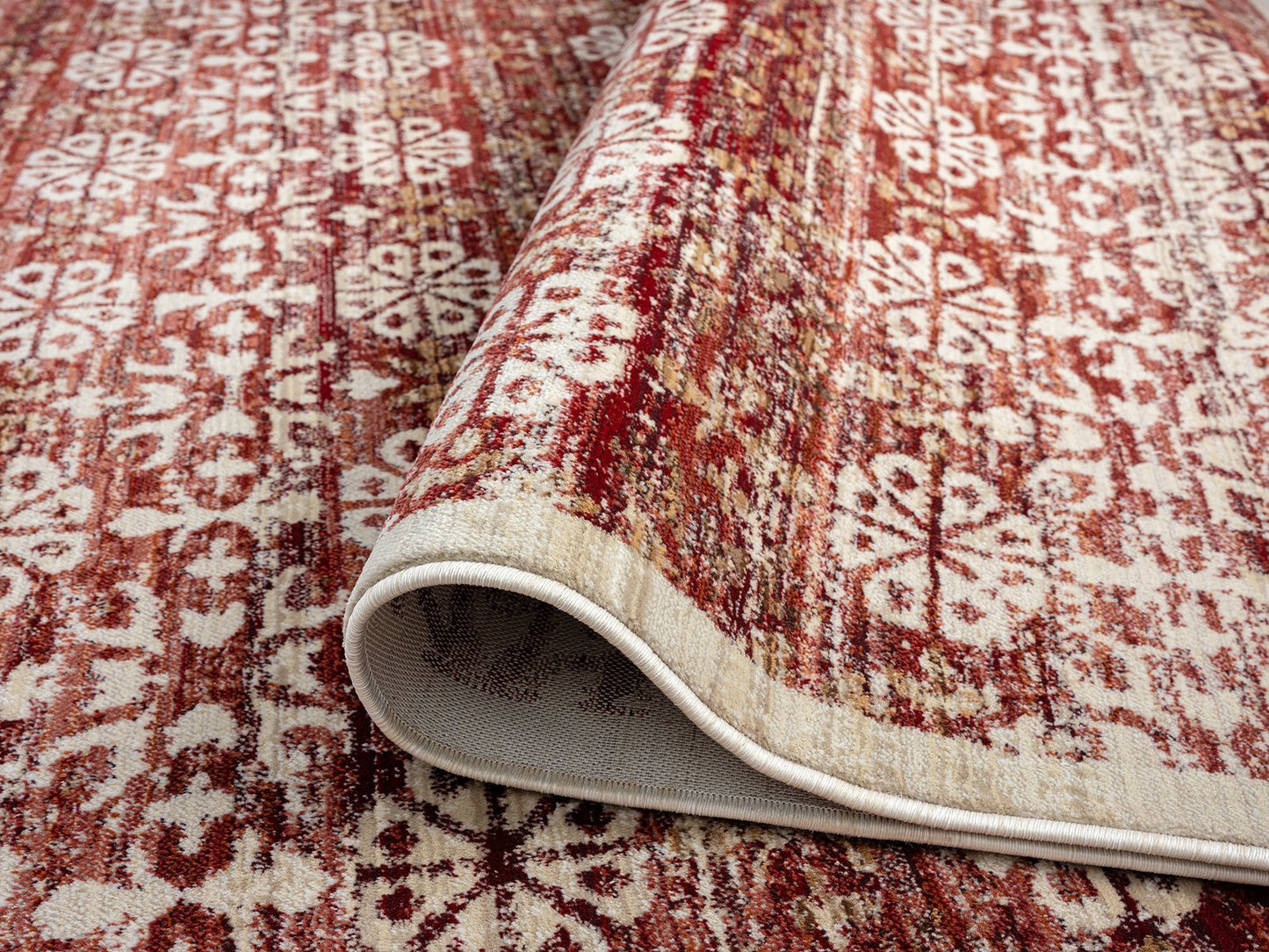 Aurora Claret Contemporary Area Rug
