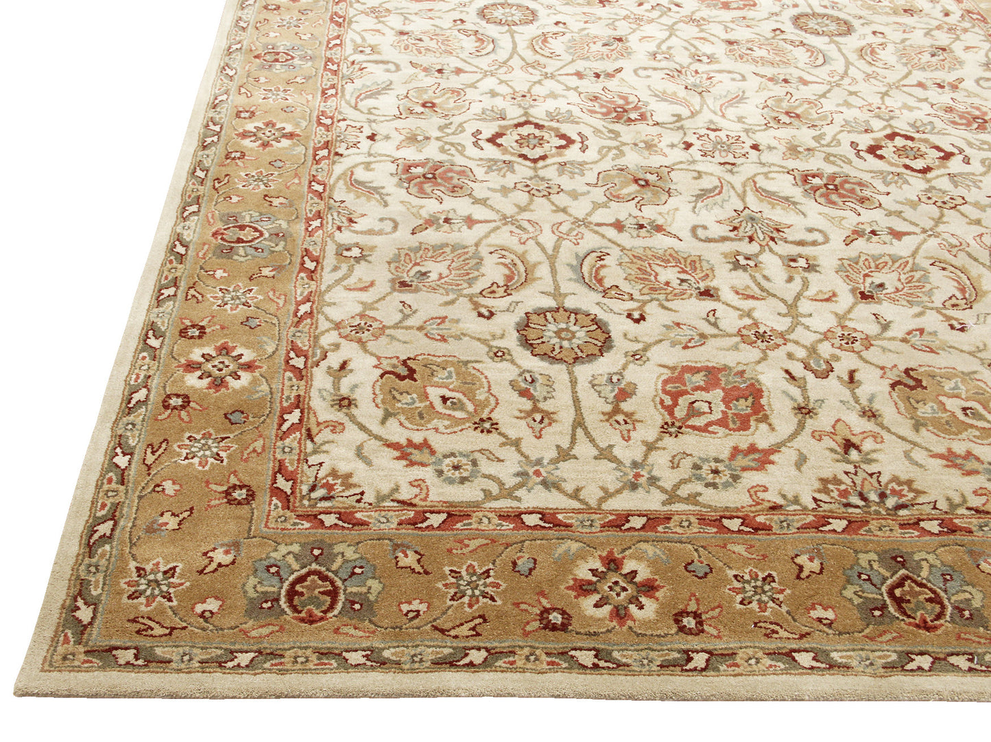 Brand New Brant Brown Wool Persian Style Area Rug