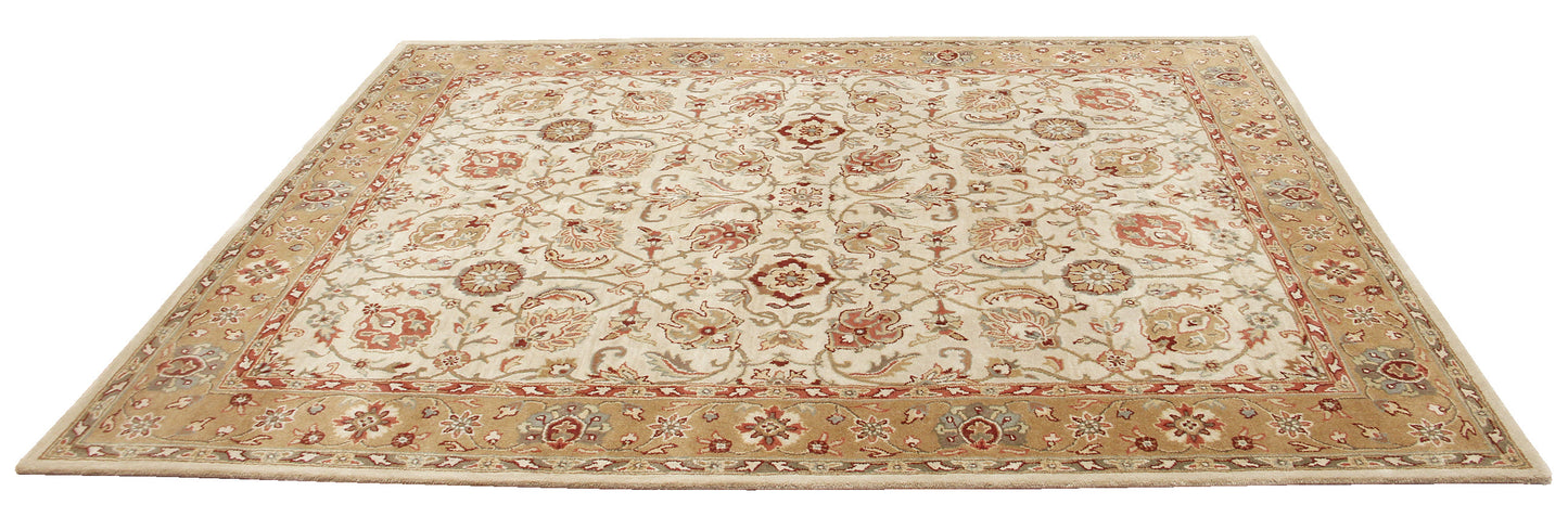 Brand New Brant Brown Wool Persian Style Area Rug