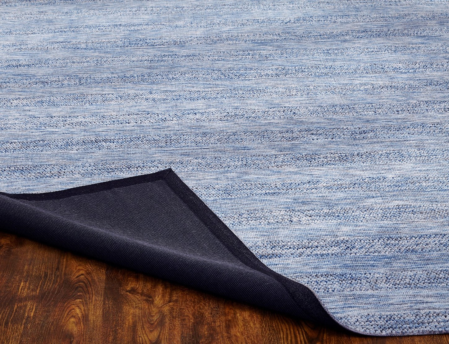 Citadel Heathered Blues Solid Hand Tufted Area Rug