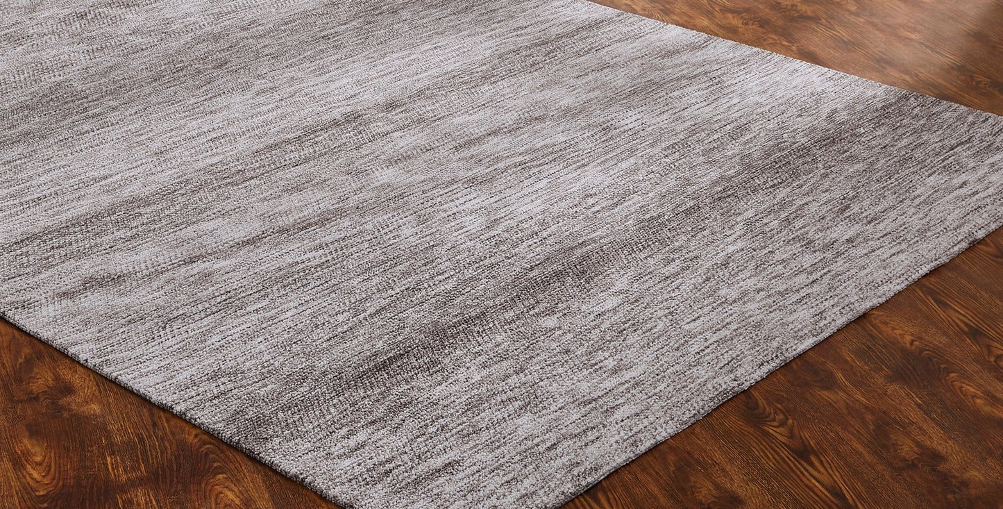 Citadel Cinder Grey Solid Hand Tufted Area Rug