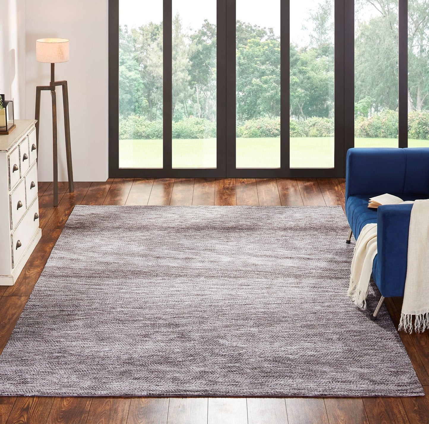 Citadel Cinder Grey Solid Hand Tufted Area Rug