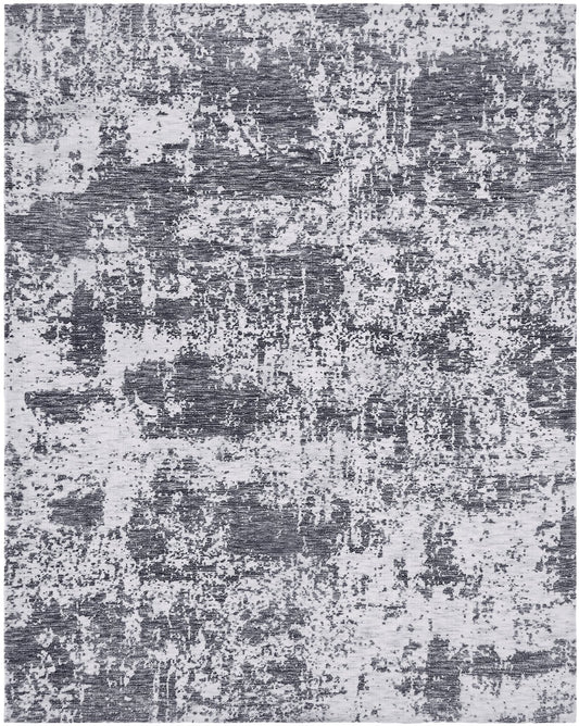 Citadel Charcoal Marble Modern Hand Tufted Area Rug