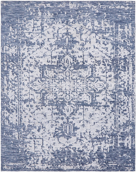 Citadel Indigo Transitional Hand Tufted Area Rug