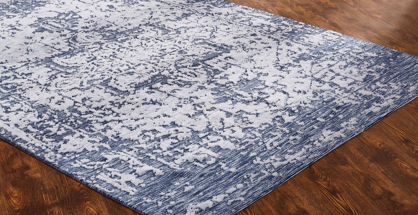 Citadel Indigo Transitional Hand Tufted Area Rug