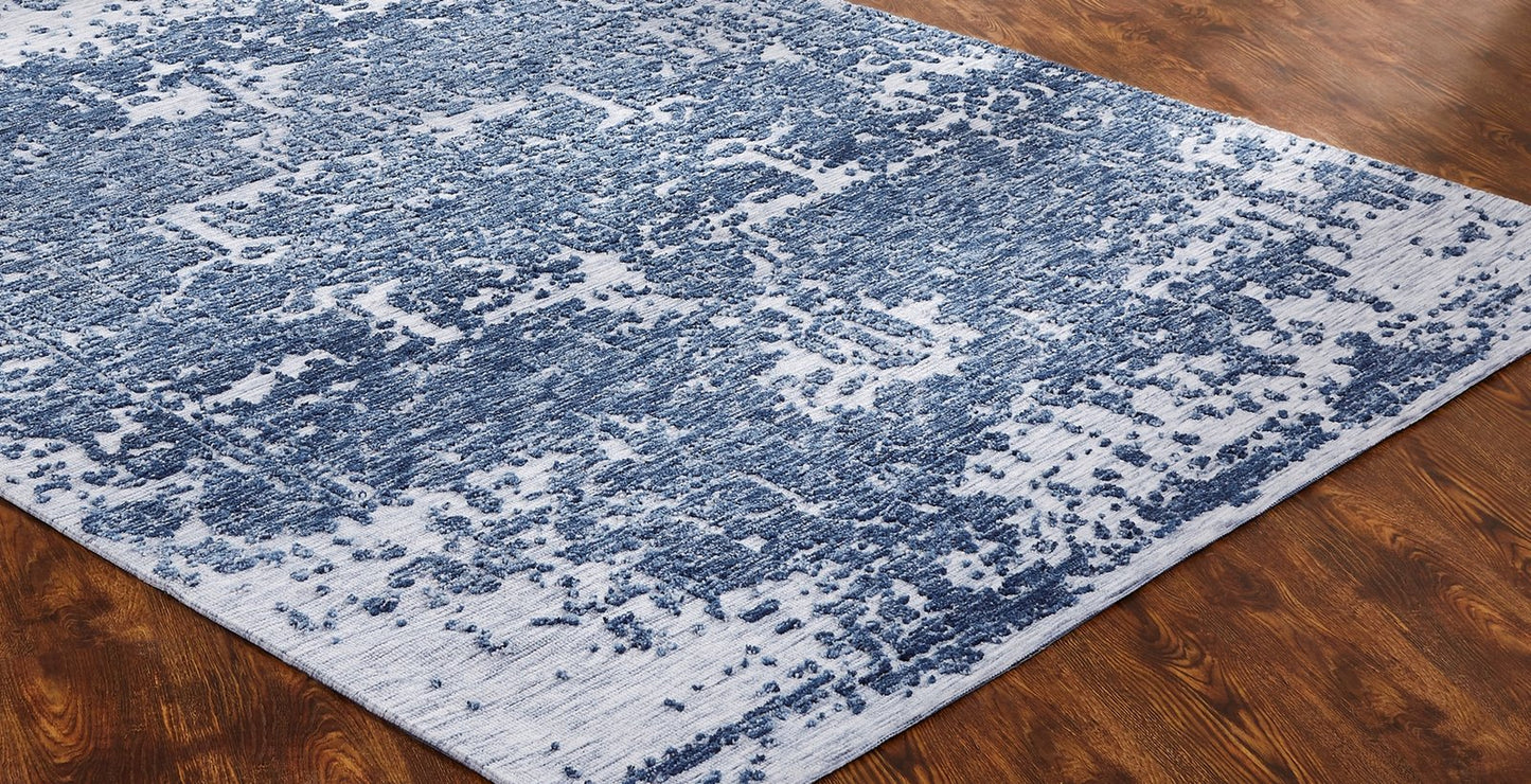 Citadel Vintage Denim Transitional Hand Tufted Area Rug