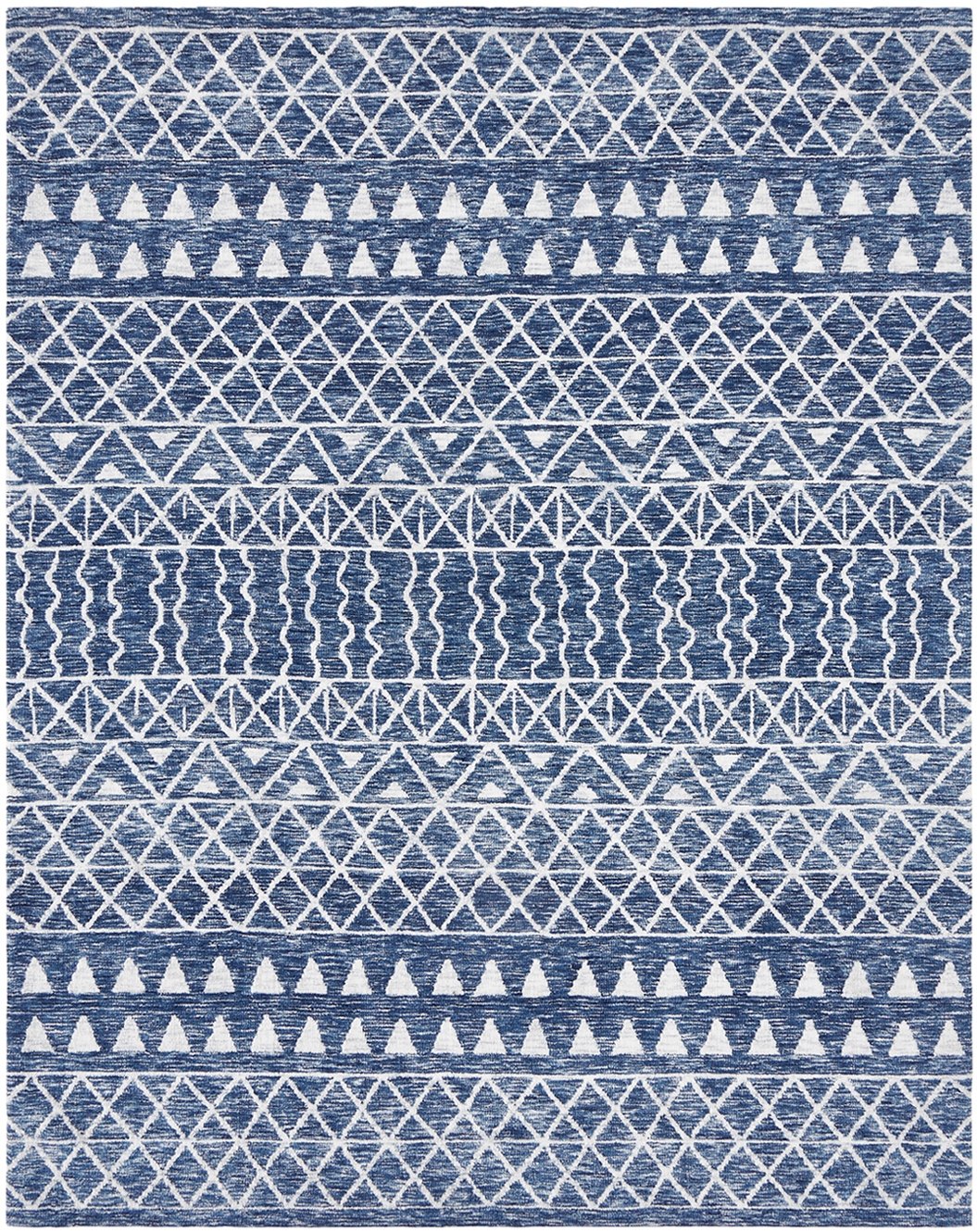 Citadel Denim Contemporary Hand tufted Area Rug