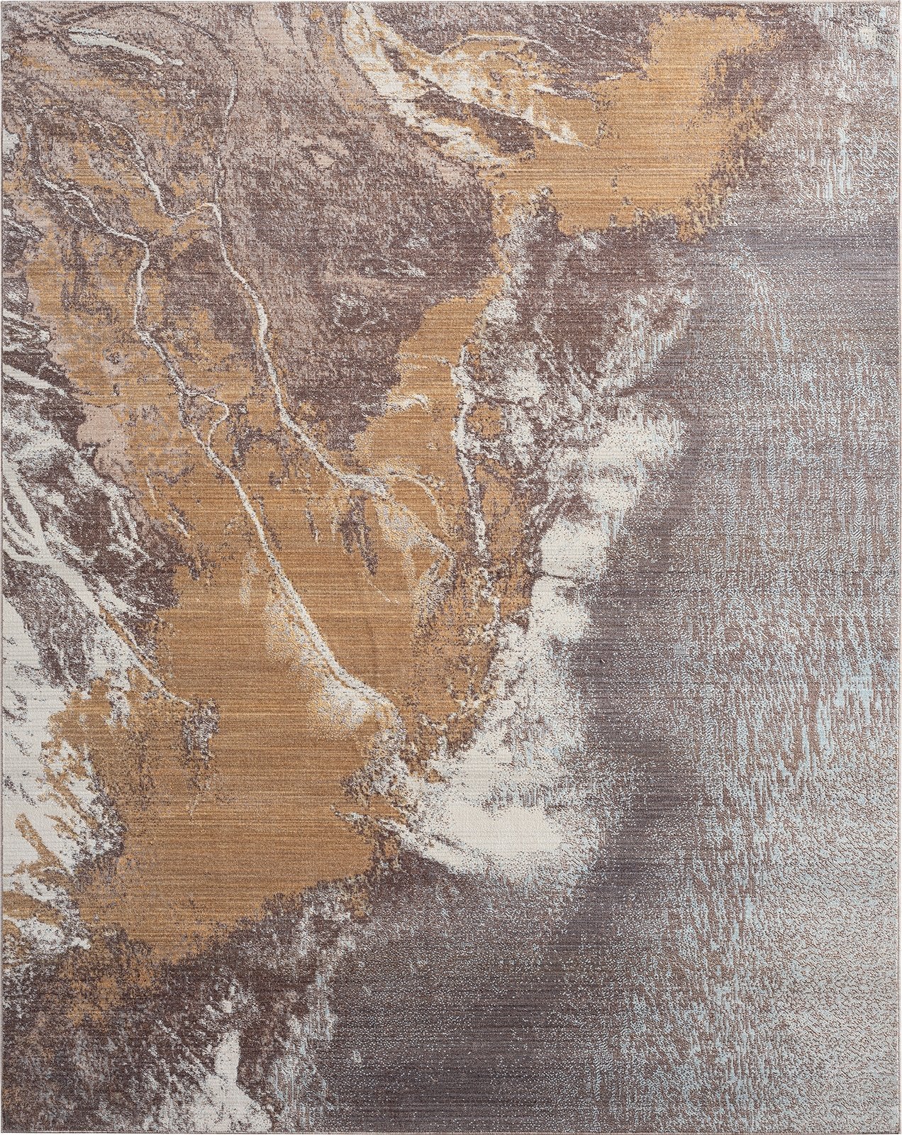 Calabria Marble Earthly Extract Modern Area Rug