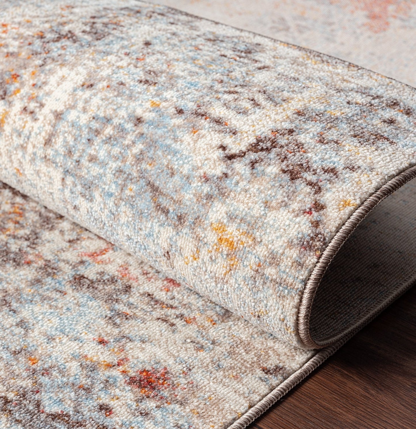 Calabria Sky and Vintage Earth Transitional Area Rug