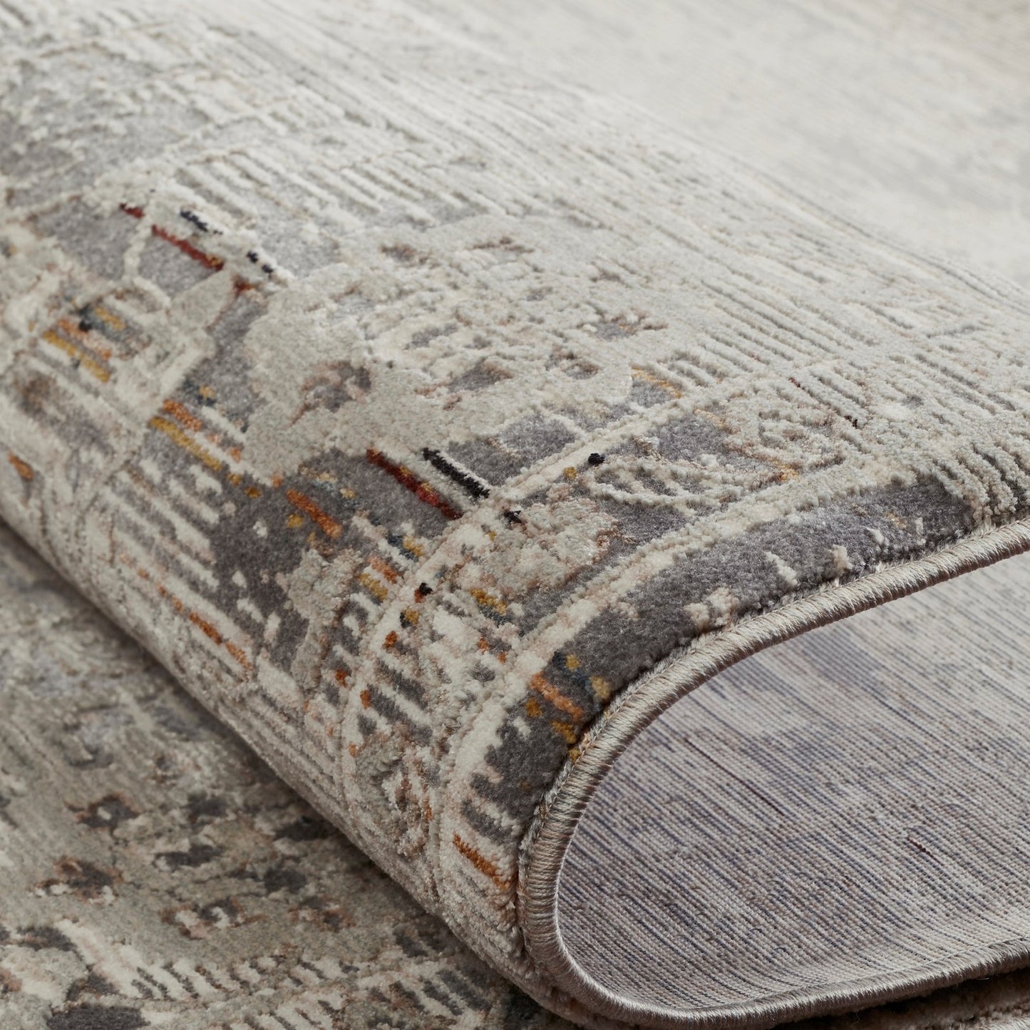 Camilla Natural and Greys Transitional Area Rug