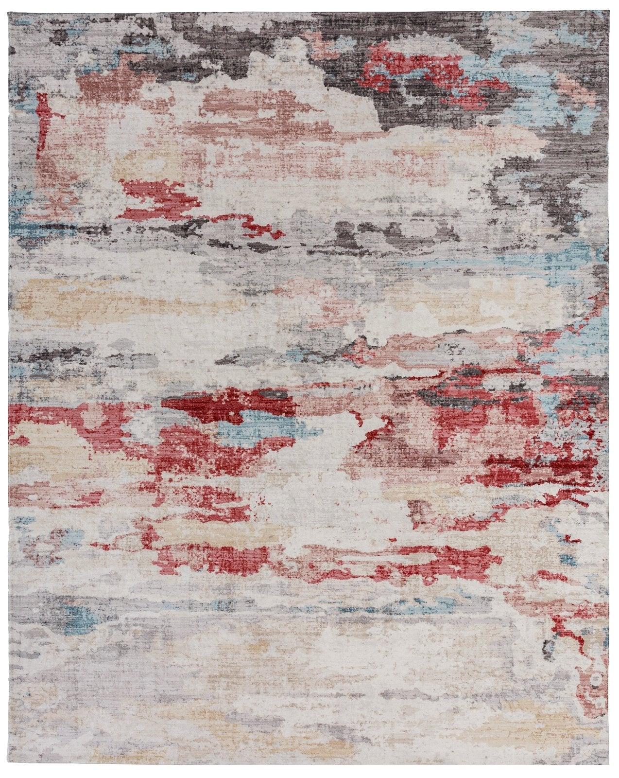 Denali Sunset Tones Abstract Area Rug