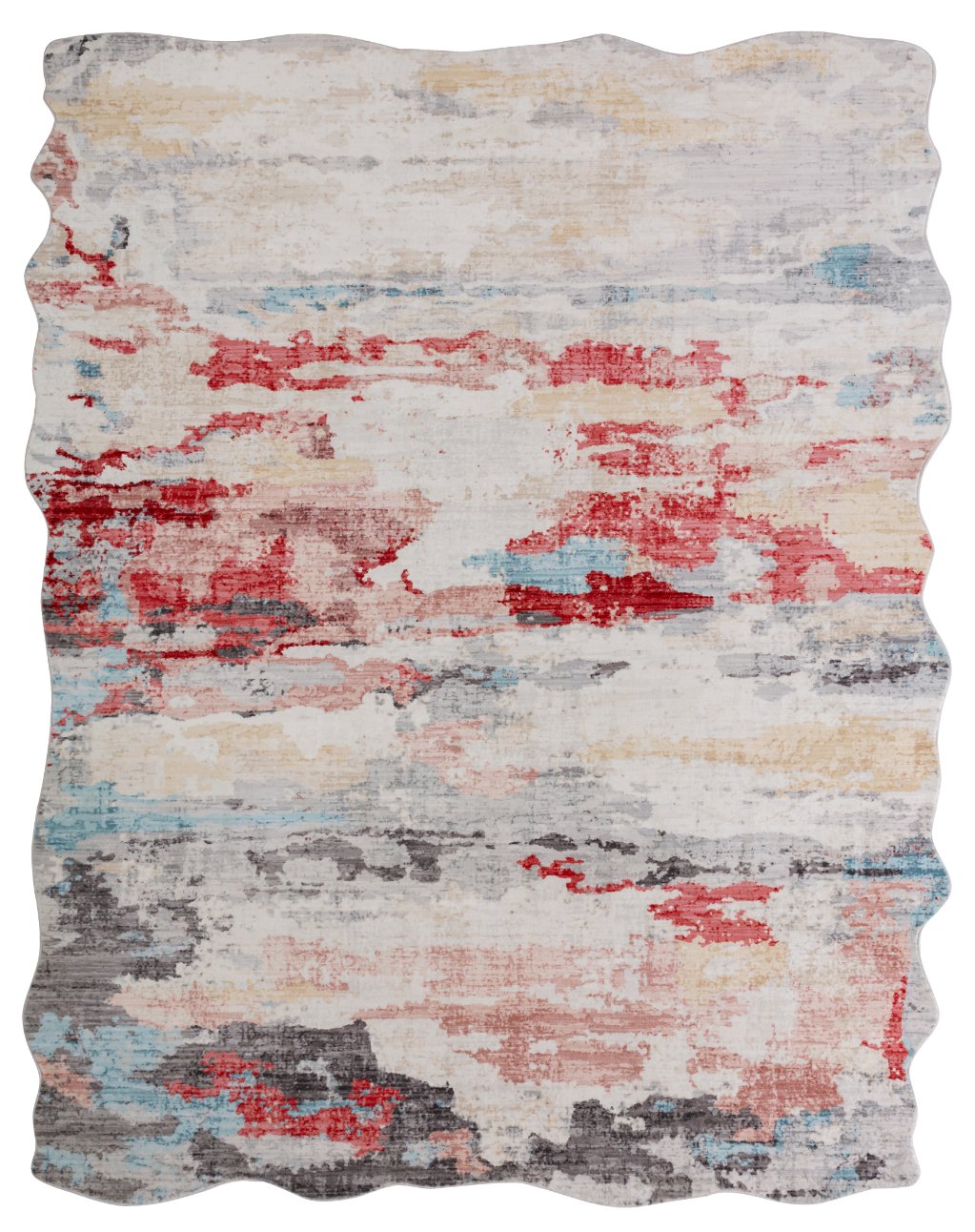Denali Sunset Tones Abstract Area Rug