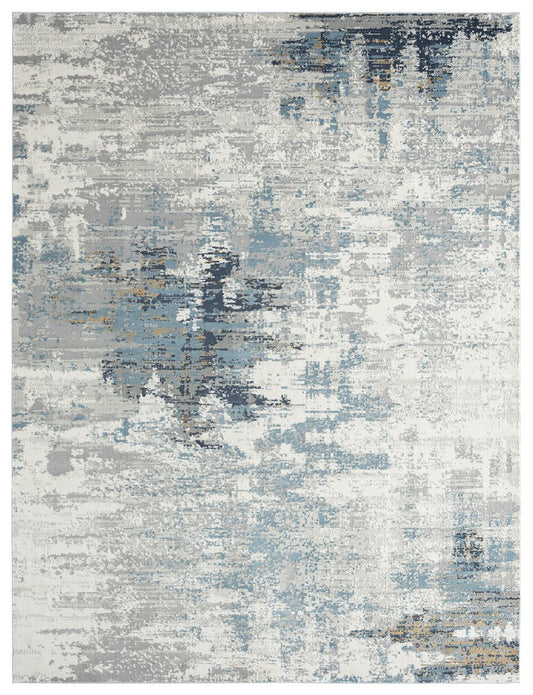 Dalton Blues and Greys Modern Area Rug