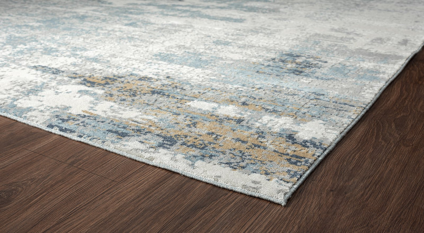 Dalton Blues and Greys Modern Area Rug