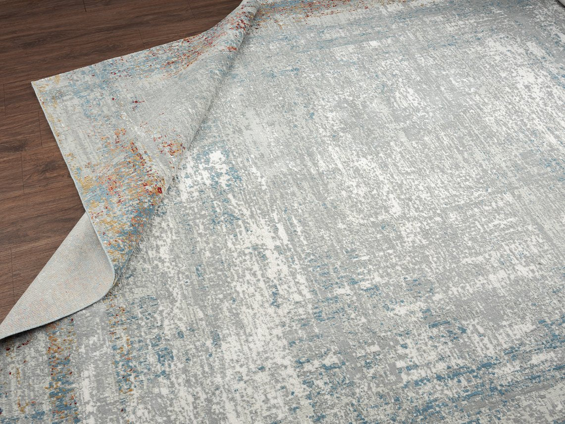 Dalton Grey - Blue Granite Transitional Area Rug