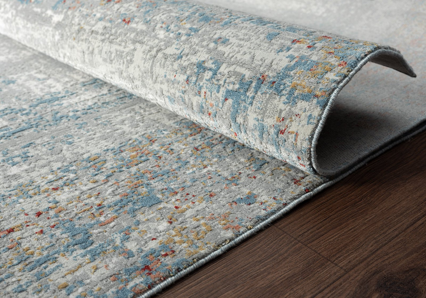 Dalton Grey - Blue Granite Transitional Area Rug