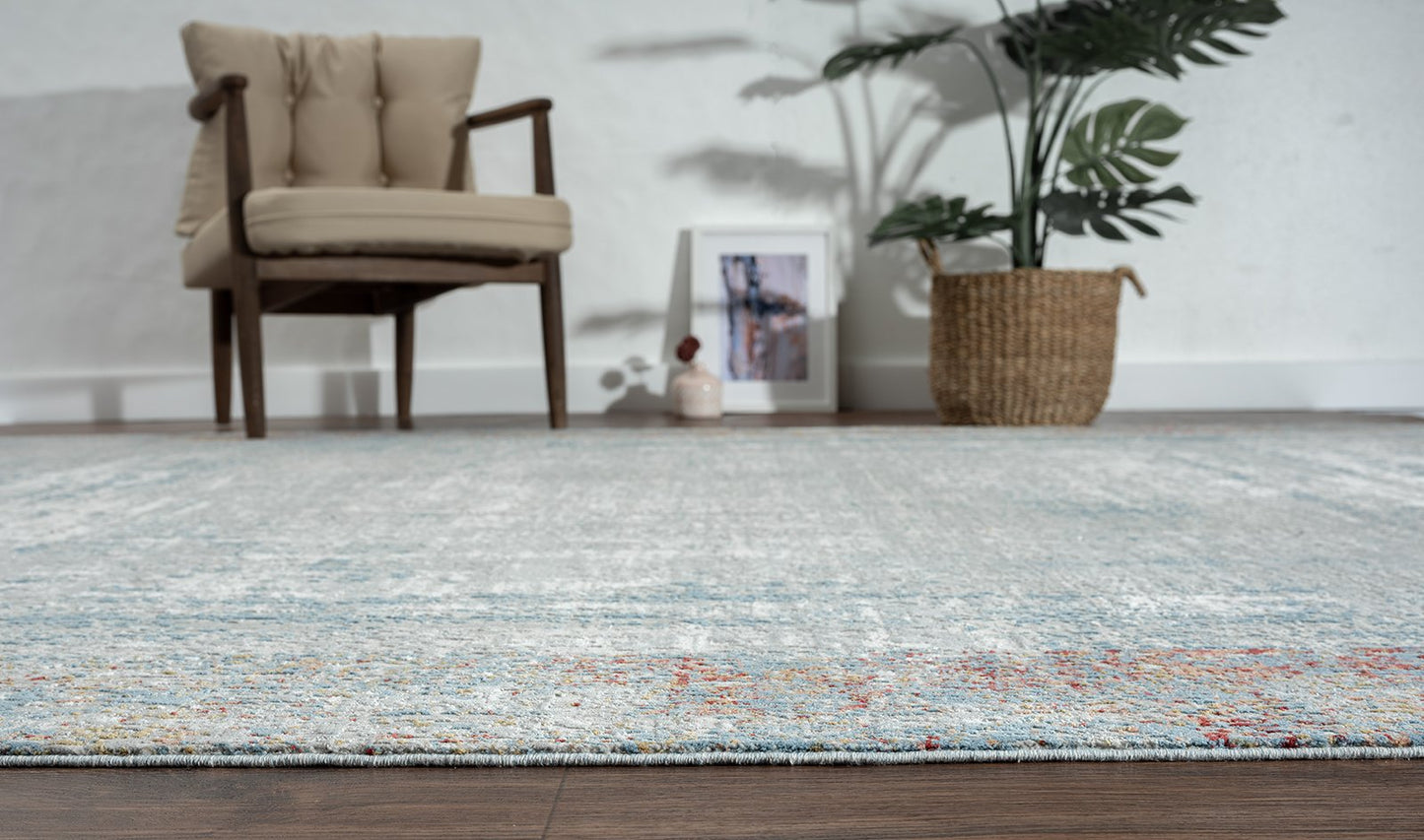 Dalton Grey - Blue Granite Transitional Area Rug