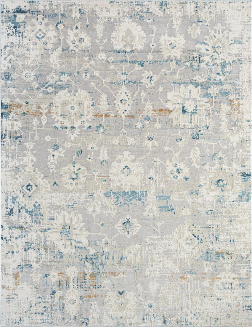 Ethos Zinc and Indigo Modern Area Rug