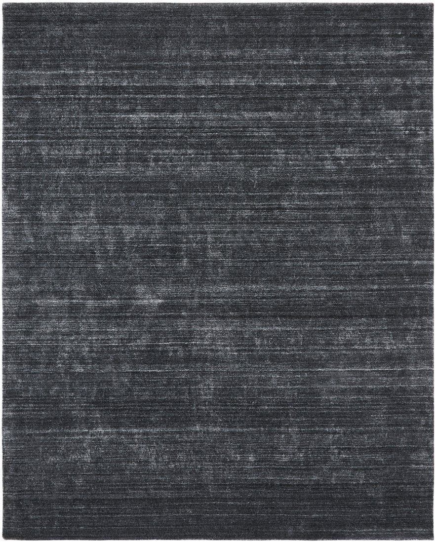 Meridian Charcoal Solid Abrash Area Rug