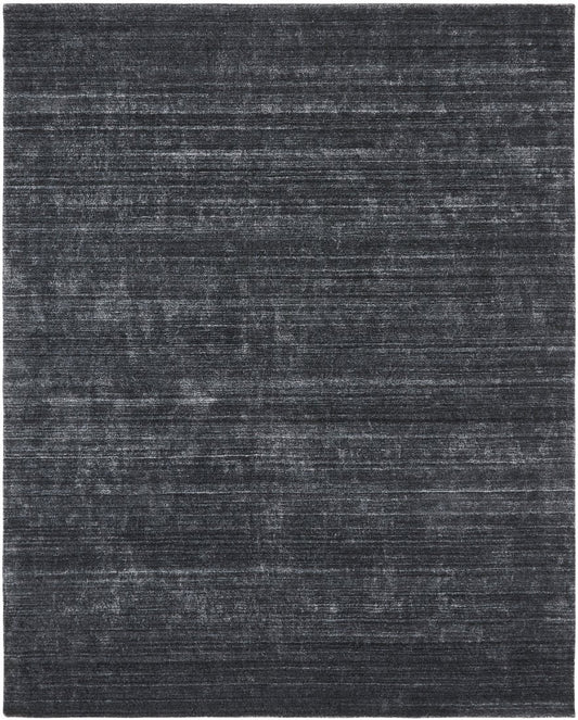 Meridian Charcoal Solid Abrash Area Rug
