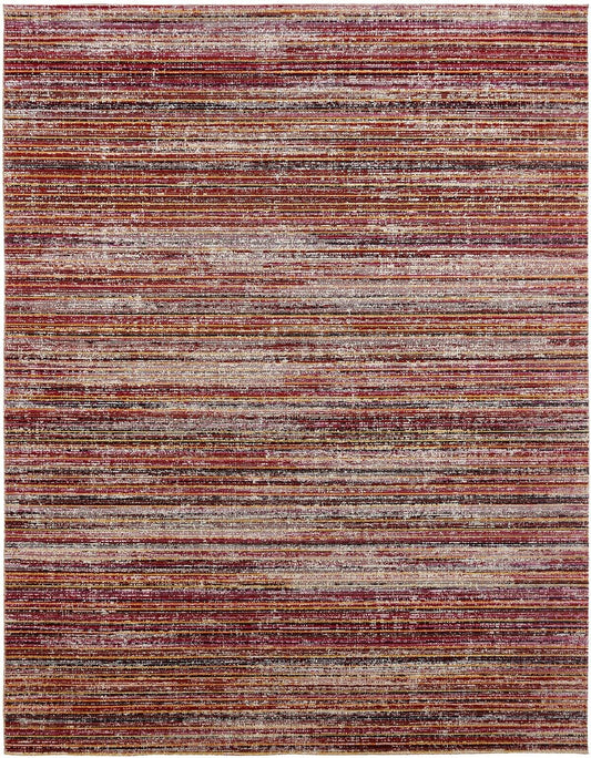 Modena Wine Strie Contemporary Area Rug