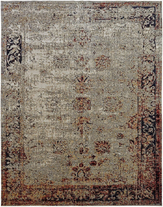 Modena Vintage Grey Transitional Area Rug