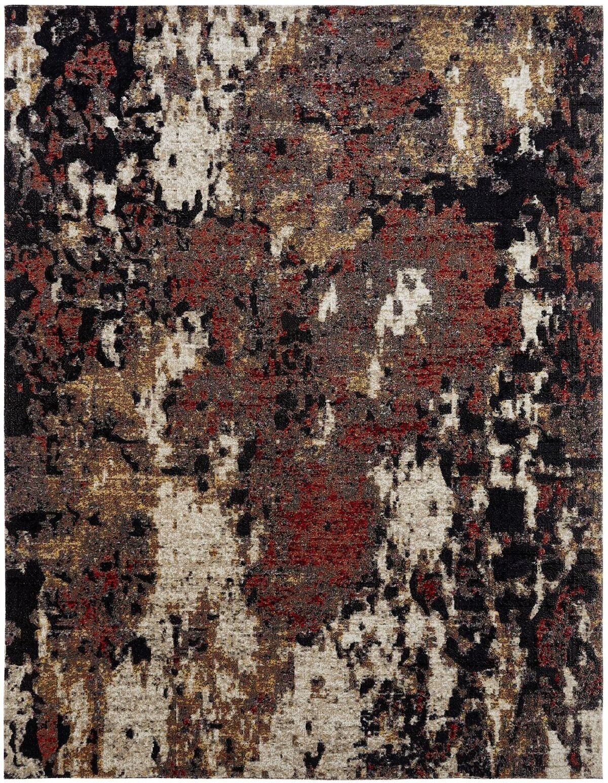 Modena Ebony Multi Abstract Area Rug
