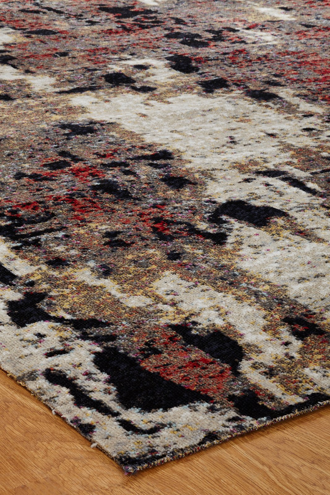 Modena Ebony Multi Abstract Area Rug