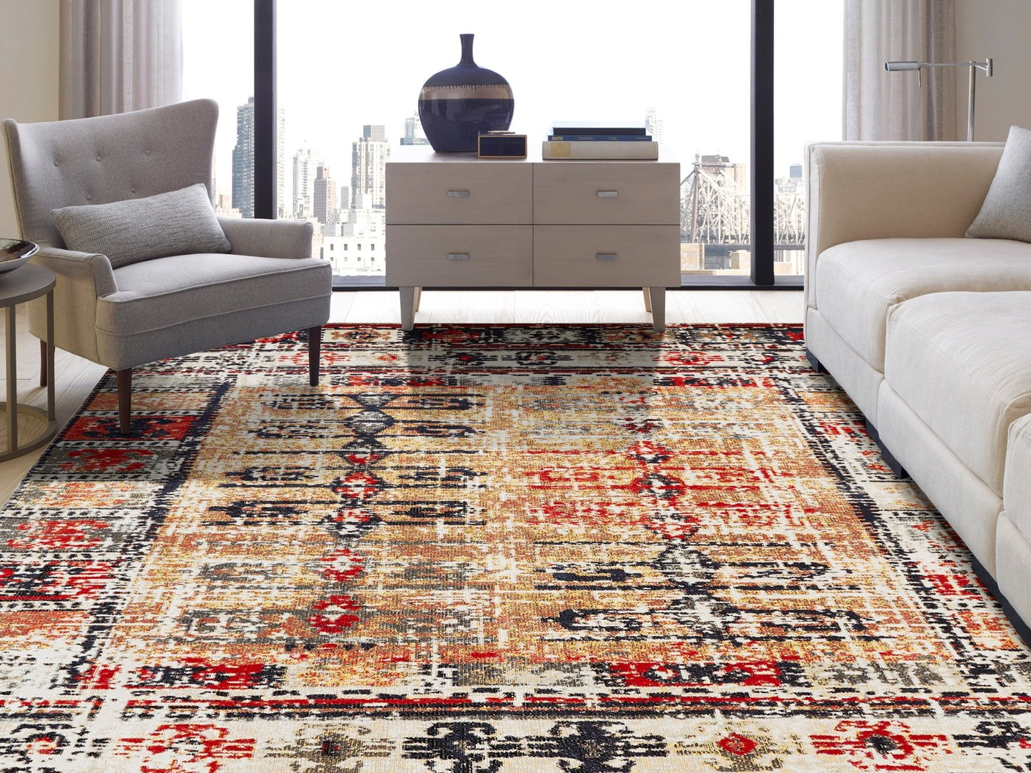 Modena Desert Multi Transitional Area Rug