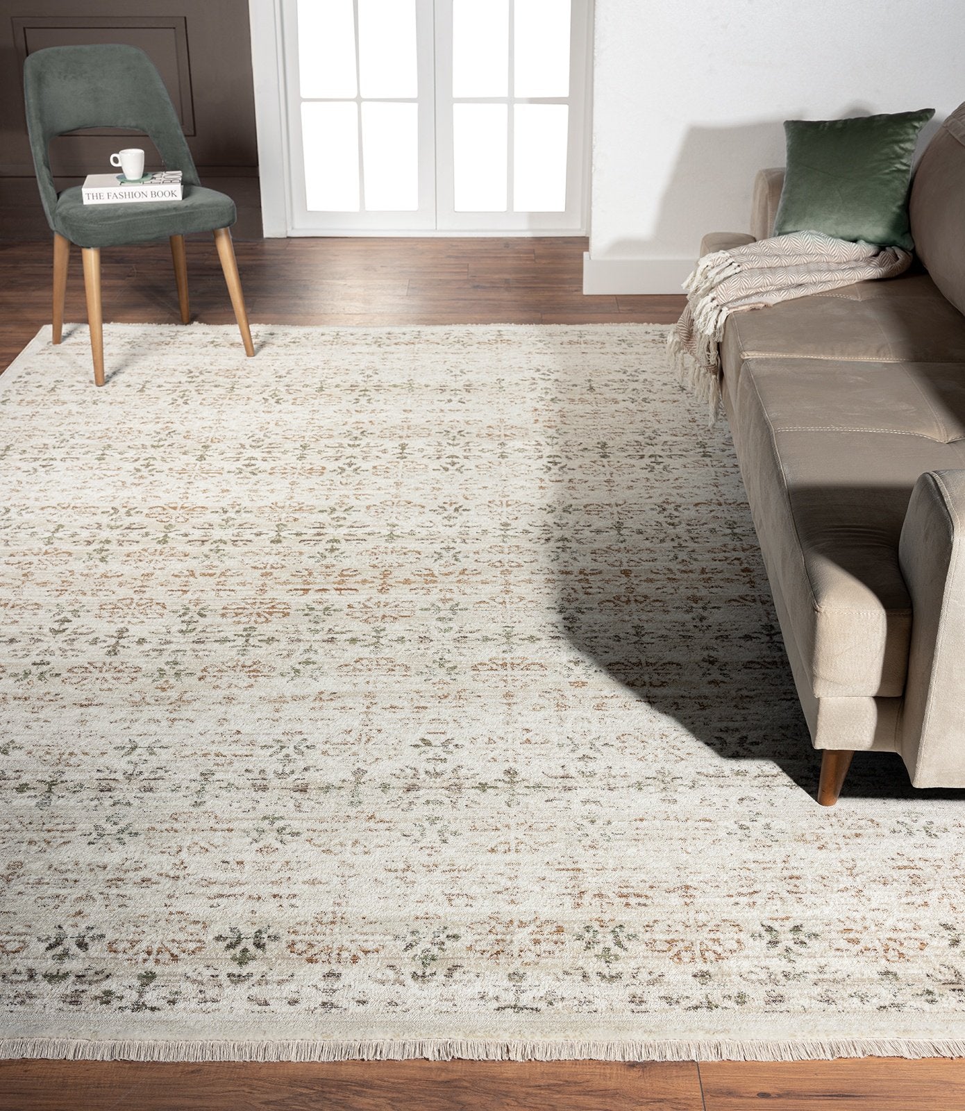 Auroa Sand and Earth Contemporary Area Rug