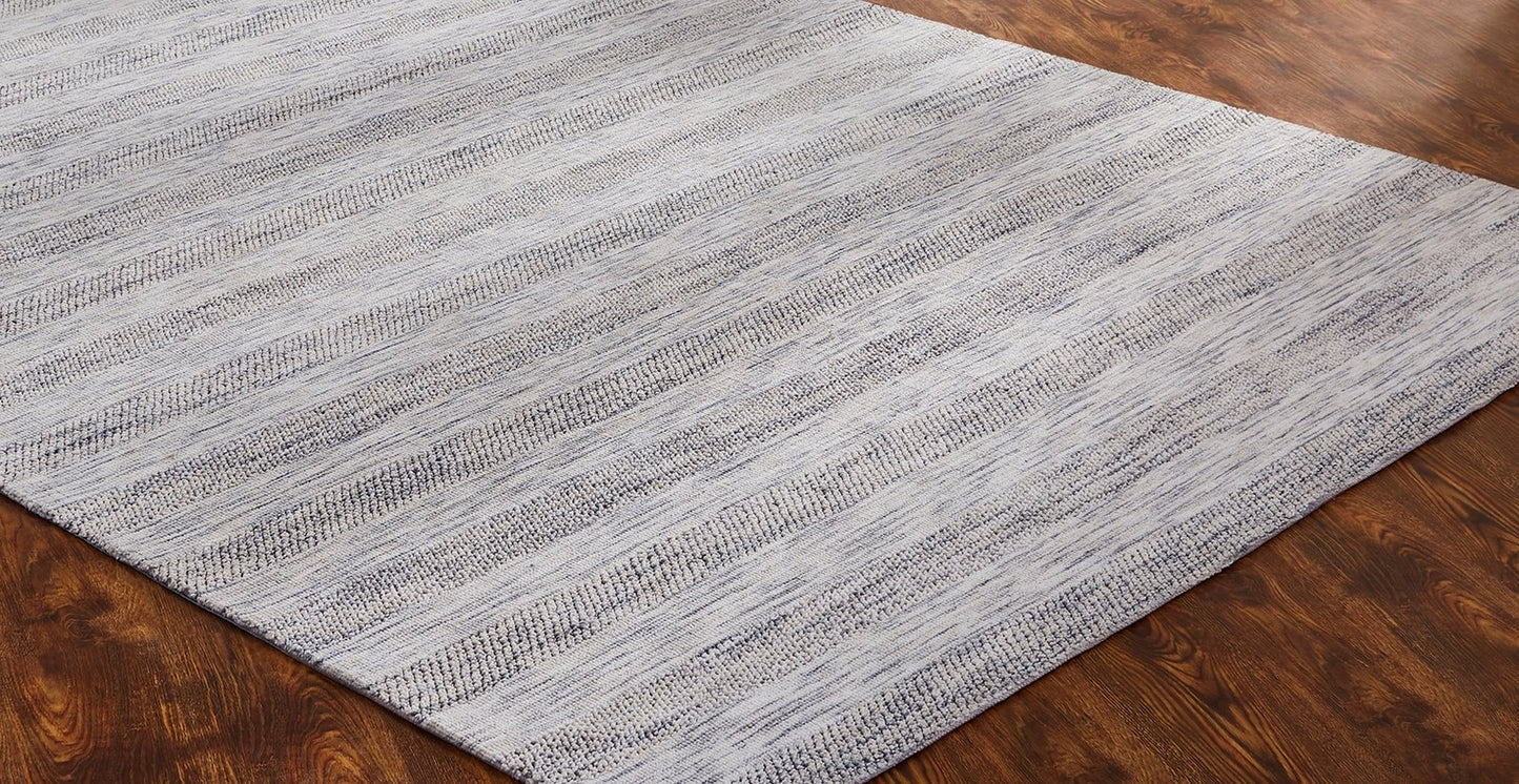 Citadel Heathered Greys Solid Hand Tufted Area Rug