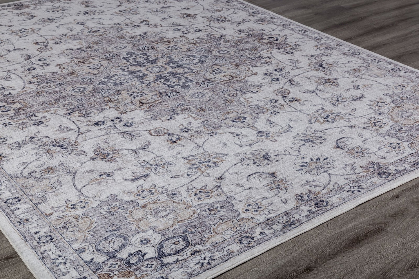 Denali Grey Tones Traditional Area Rug