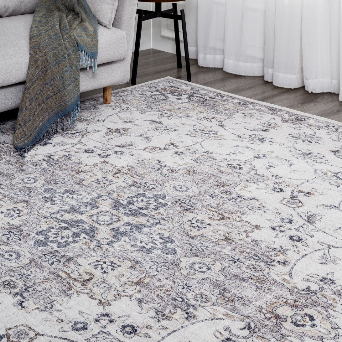 Denali Grey Tones Traditional Area Rug