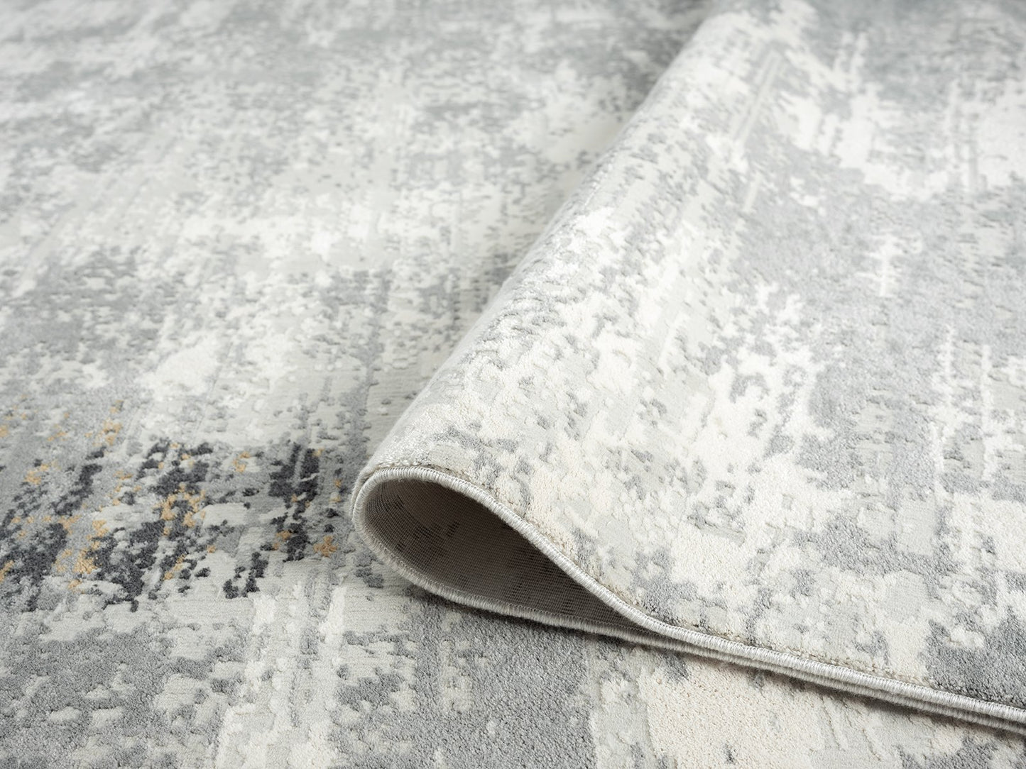 Dalton Greys and White Modern Area Rug