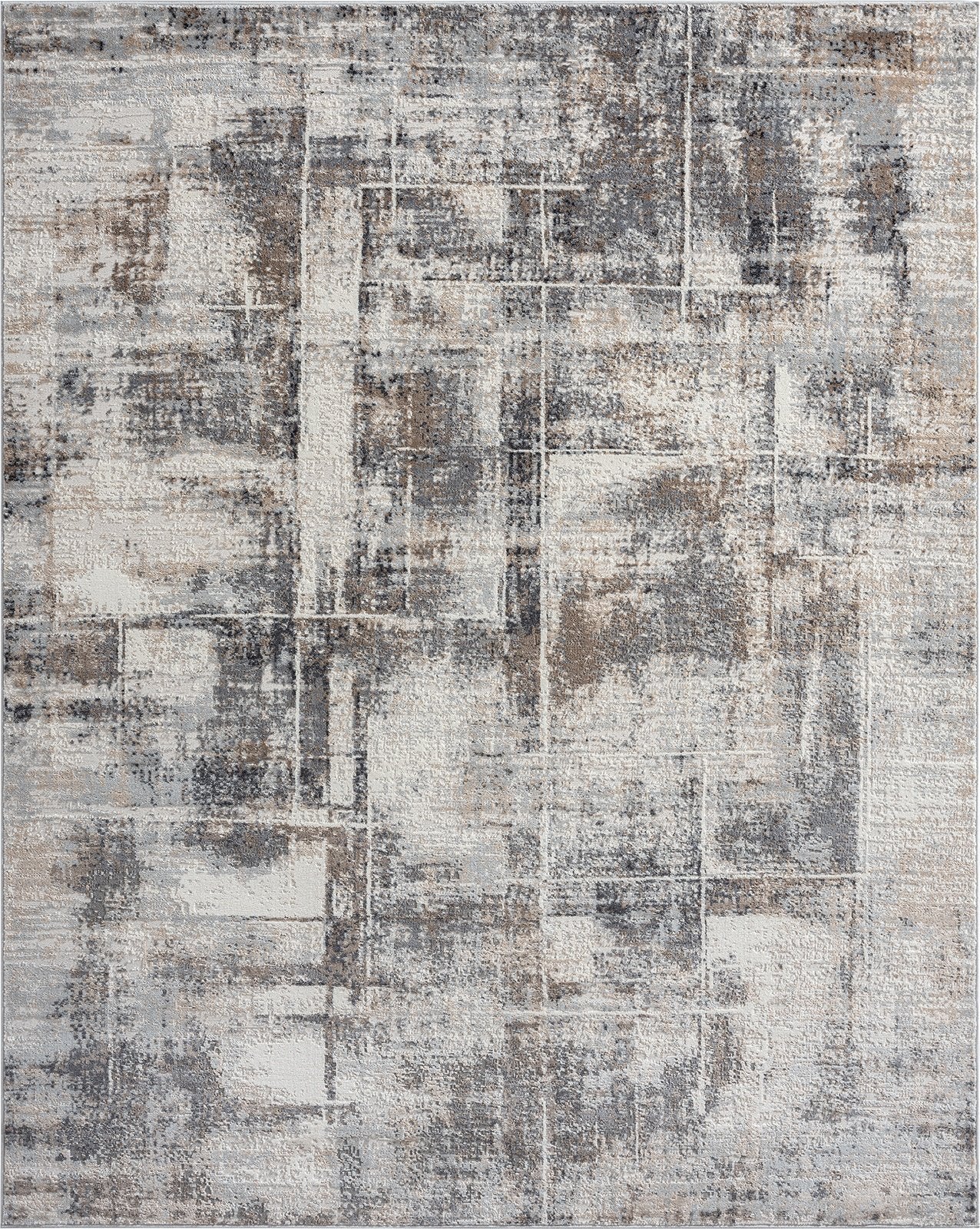 Lumina Grey and Sand Tones Modern Area Rug