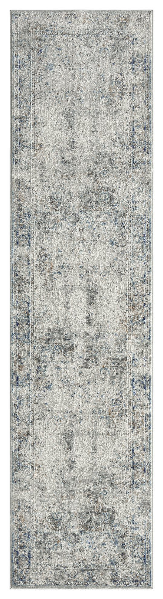 Lumina Vintage Blues and Grey Transitional Area Rug