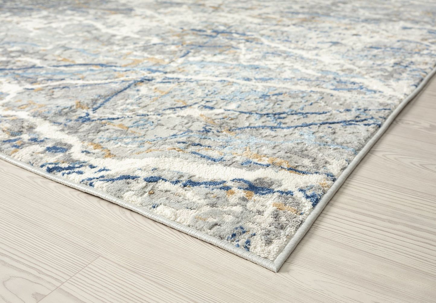 Lumina Zinc and Azure Modern Area Rug