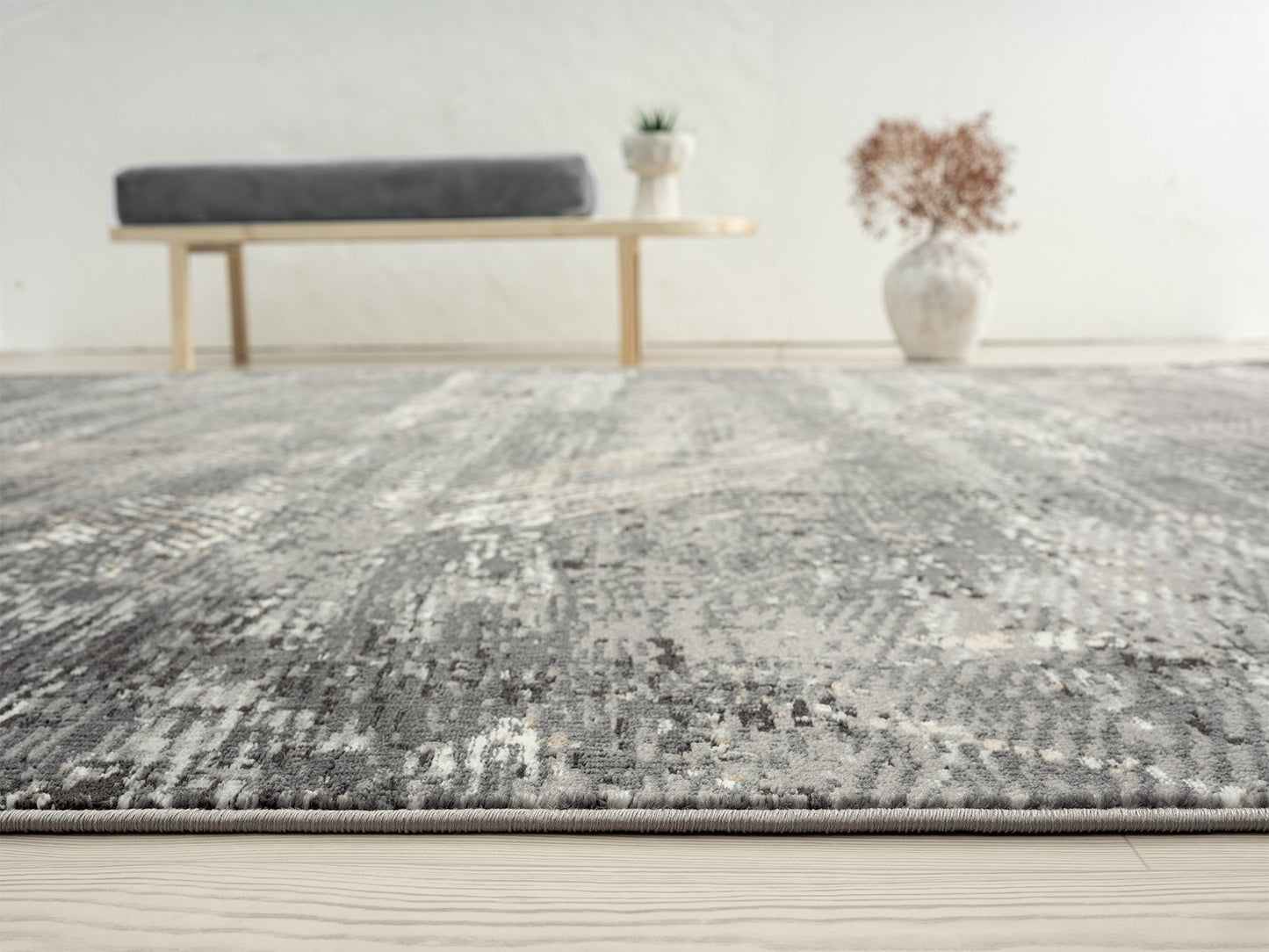 Lumina Gunmetal Modern Area Rug