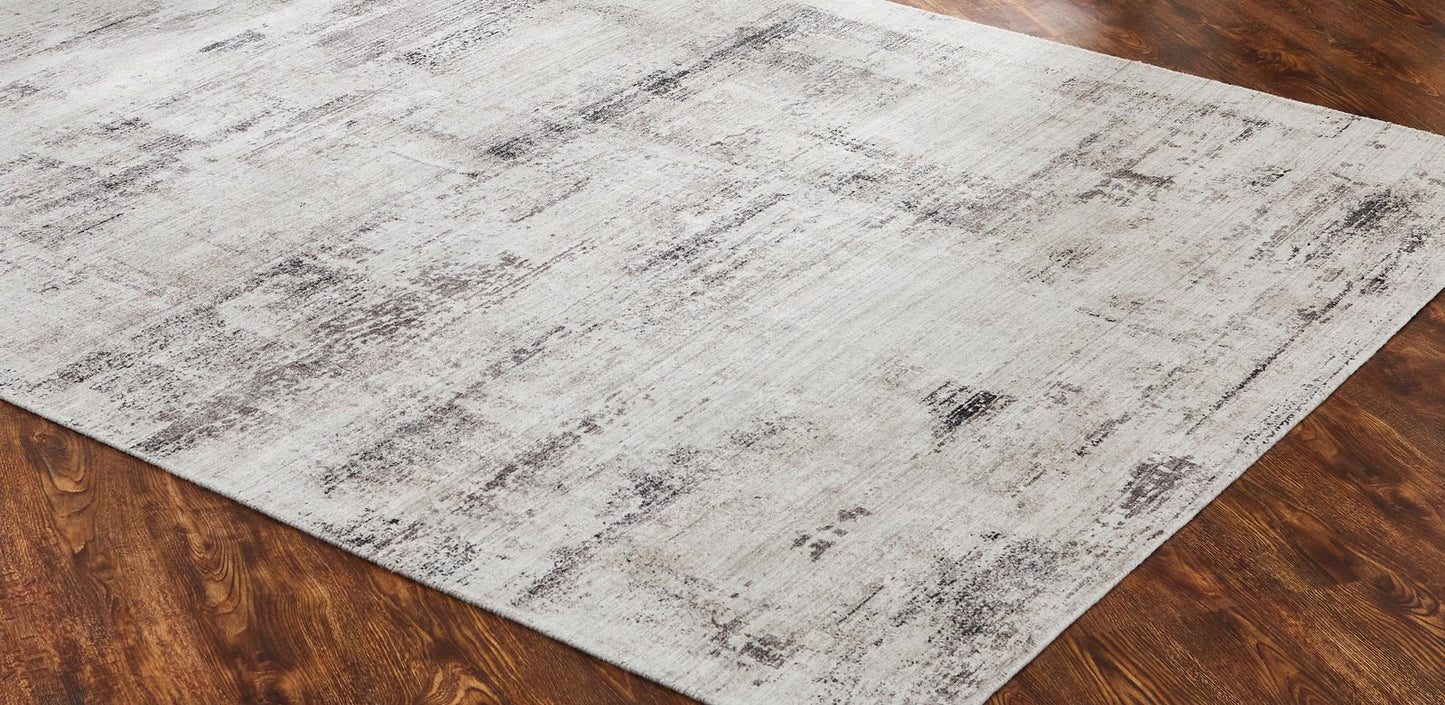 Lucid New Beige and Brown Abstract Area Rug