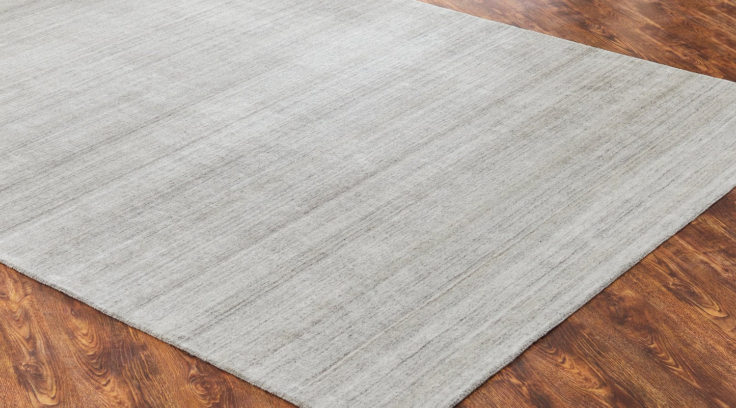 Meridian Oatmeal Solid Abrash Area Rug