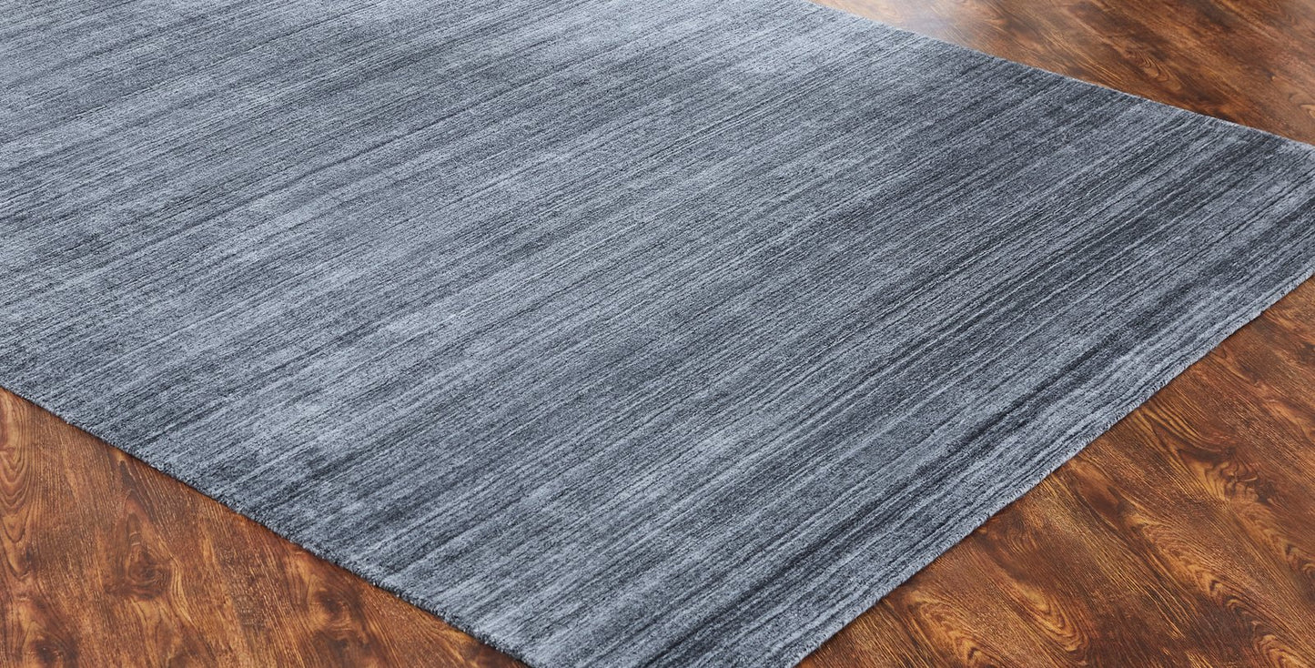 Meridian Zinc Solid Abrash Area Rug