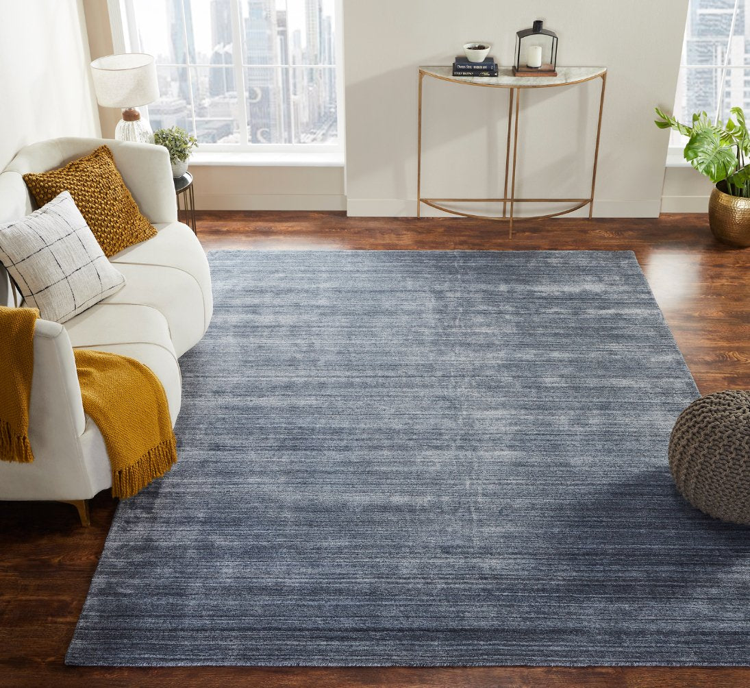 Meridian Zinc Solid Abrash Area Rug