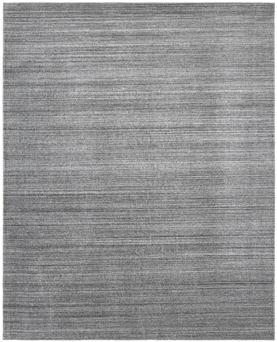 Meridian Grey Fog Solid Abrash Area Rug