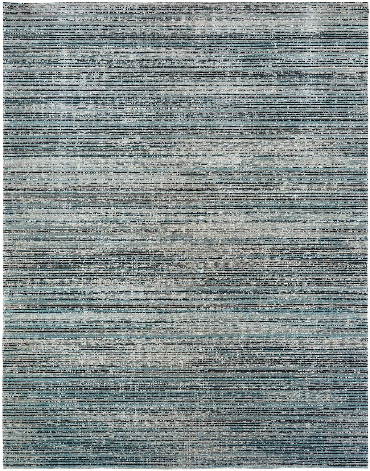 Modena Aqua Strie Contemporary Area Rug