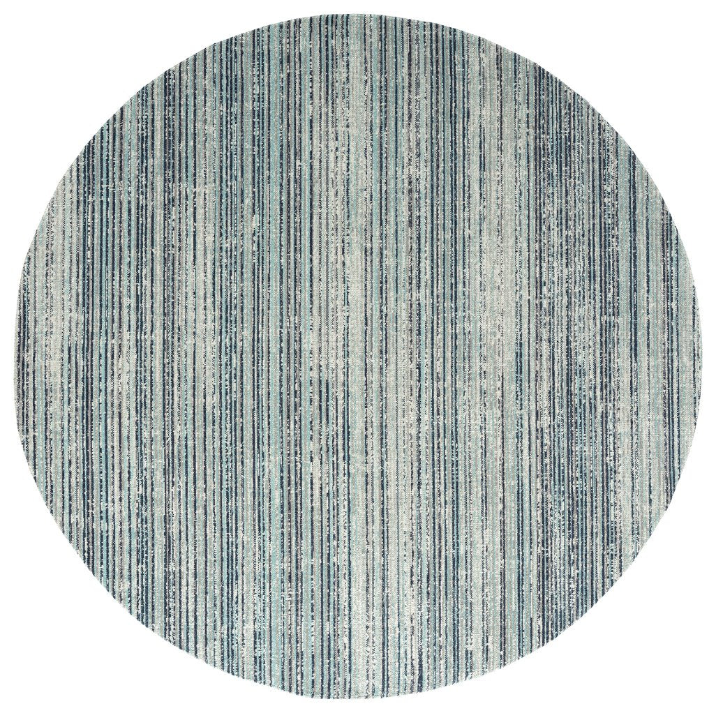 Modena Aqua Strie Contemporary Area Rug