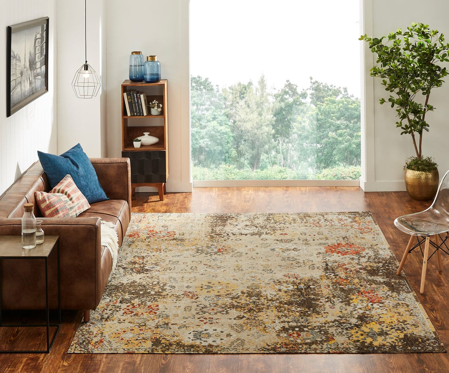 Modena Desert Tones Transitional Area Rug